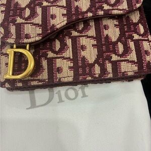 Burgundy and Gold women Wallet